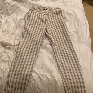 LOFT GREY AND CREAM PANTS - SIZE 00